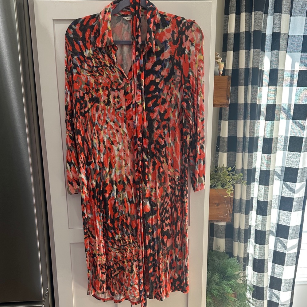 CAbi Multicolor Animal Print Dress